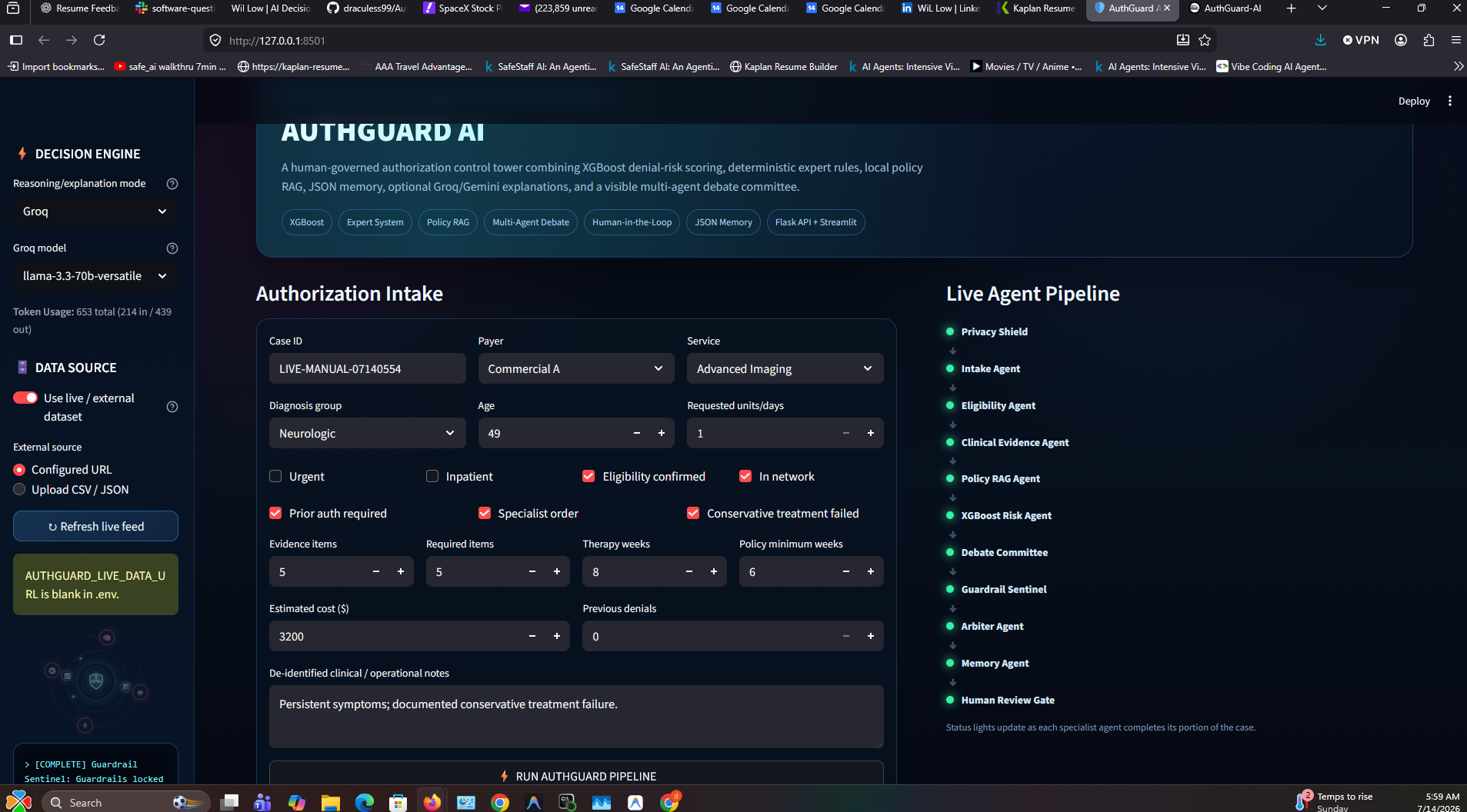 AuthGuard-AI Command Center